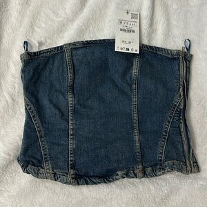 Brand New Zara Jean tube top